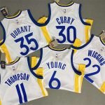 Golden State Warriors Stephen Curry #30 White 2022/23 Swingman Jersey - Association Editon - Image 2
