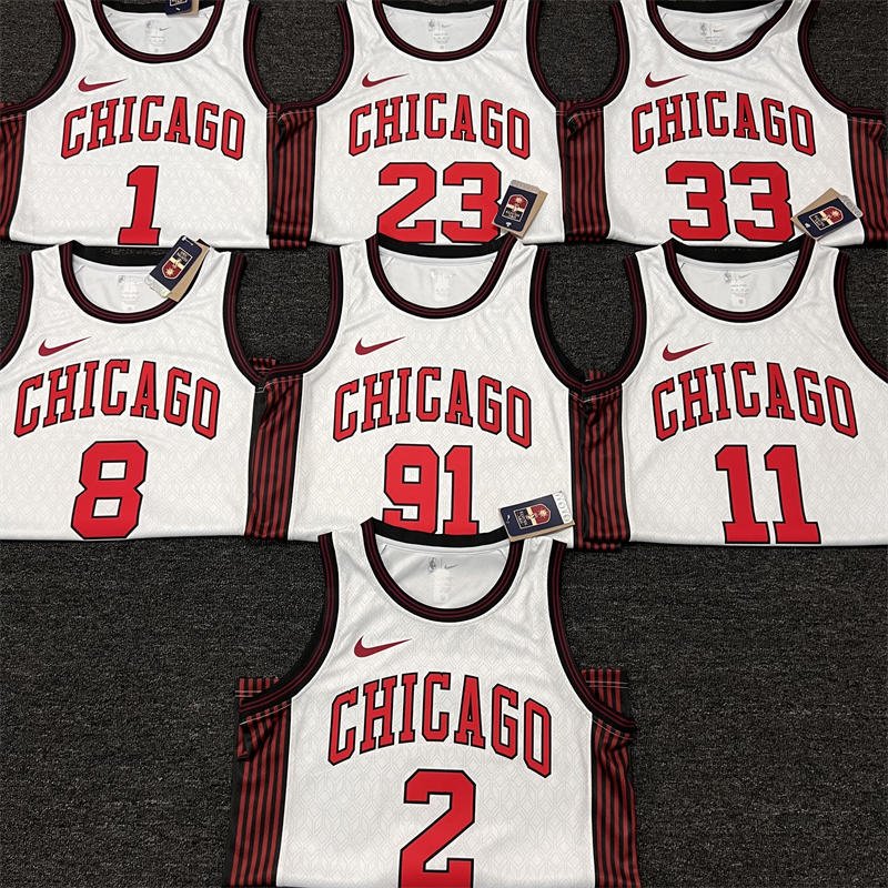 653e9495 Chicago Bulls DeMar DeRozan #11 White 2022/23 Swingman Jersey - City Edition - Image 4