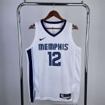 Memphis Grizzlies Ja Morant #12 White 2022/23 Swingman Jersey - Association Edition - Image 2