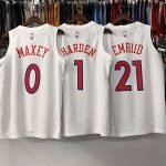 Philadelphia 76ers Joel Embiid #21 White 2022/23 Swingman Jersey - City Edition - Image 2