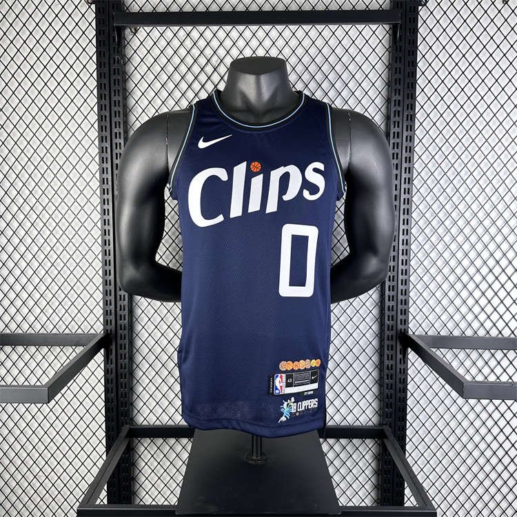 7c0c4202 Los Angeles Clippers James Harden #1 Navy 2023/24 Swingman Jersey - City Edition - Image 4