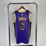 Los Angeles Lakers LeBron James #23 Purple 2022/23 Swingman Jersey-Statement Edition - Image 5