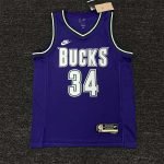 Milwaukee Bucks Giannis Antetokounmpo Purple 2022/23 Swingman Jersey - Classic Edition - Image 2
