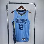 Memphis Grizzlies Ja Morant #12 Jordan Brand Light Blue 2022/23 Swingman Jersey - Statement Edition - Image 2