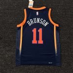 New York Knicks Julius Randle #30 Jordan Brand Navy 2022/23 Swingman Jersey - Statement Edition - Image 6