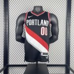 Portland Trail Blazers Damian Lillard #0 Black 2022/23 Swingman Jersey - Icon Edition - Image 2