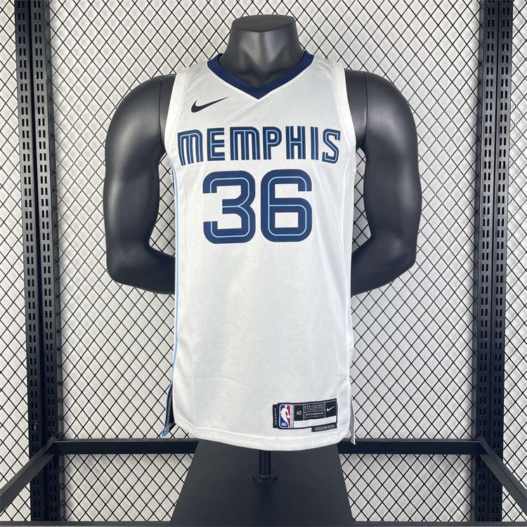a8d282be Memphis Grizzlies Ja Morant #12 White 2022/23 Swingman Jersey - Association Edition - Image 6