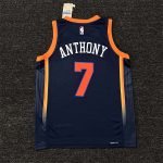 New York Knicks Julius Randle #30 Jordan Brand Navy 2022/23 Swingman Jersey - Statement Edition - Image 7