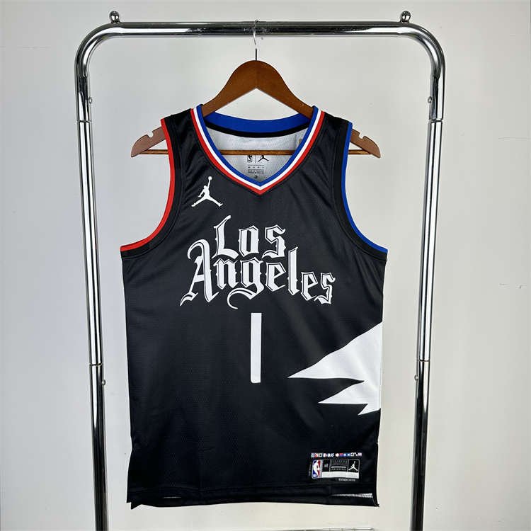af8474ae Los Angeles Clippers Kawhi Leonard #2 Jordan Brand Black 2022/23 Statement Edition Swingman Jersey - Image 2