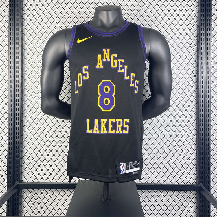 b0e9927e Los Angeles Lakers LeBron James #23 Black 2023/24 Swingman Jersey - City Edition - Image 6