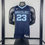 Memphis Grizzlies Ja Morant #12 Navy Hardwood Classics 2022/23 Swingman Jersey - Icon Edition - Image 4