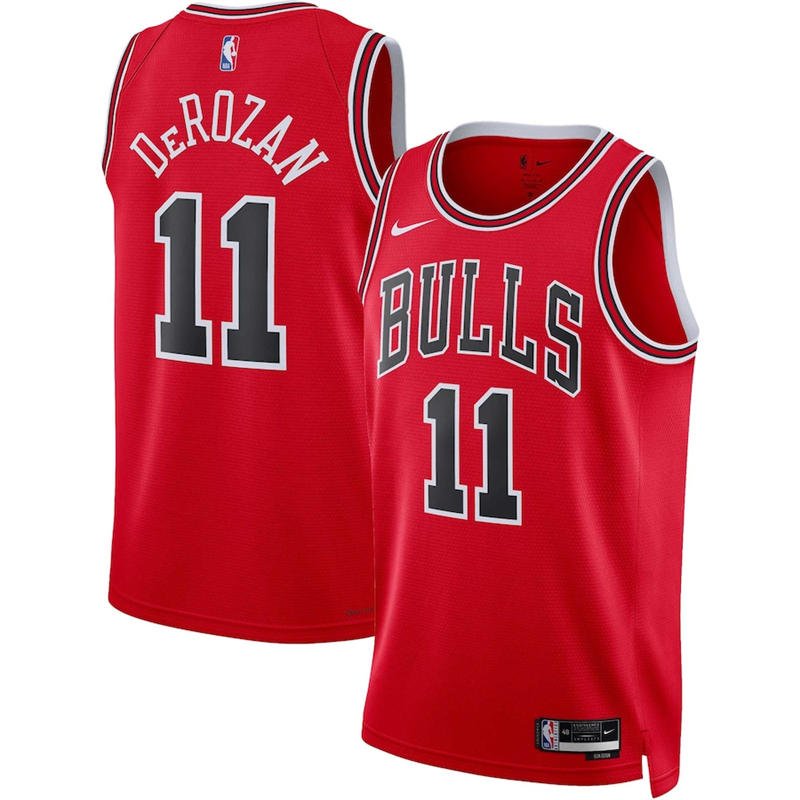bf571221ff1ccc0c60d31b7c1f4e4f0defe860 Chicago Bulls DeMar DeRozan #11 Red 2022/23 Swingman Jersey - Icon Edition - Image 1