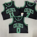 Boston Celtics Jayson Tatum #0 Jordan Black 2022/23 Statement Edition Swingman Jersey - Image 5