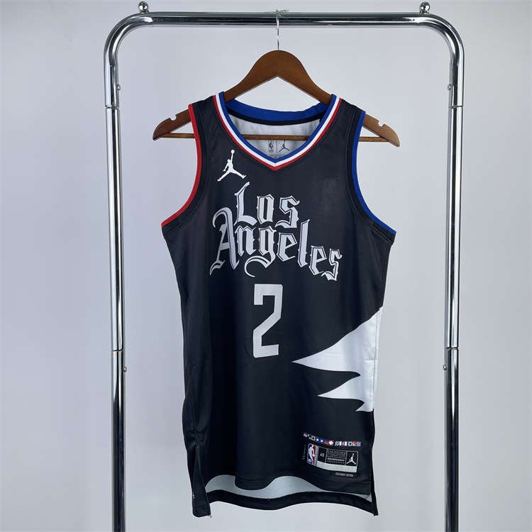 c71fa8ef Los Angeles Clippers Kawhi Leonard #2 Jordan Brand Black 2022/23 Statement Edition Swingman Jersey - Image 8