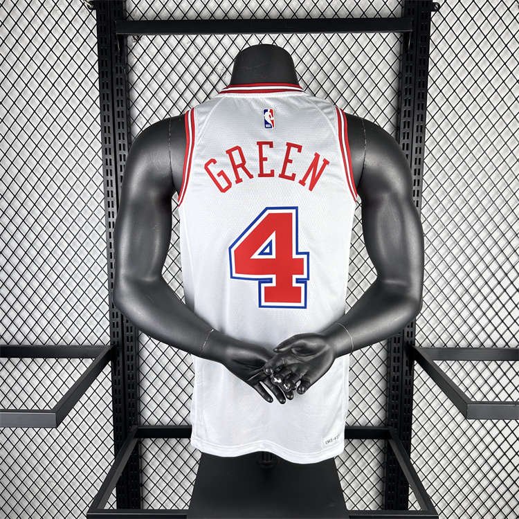 cfa3e52e Houston Rockets Jalen Green #4 White 2023/24 Swingman Jersey - City Edition - Image 7