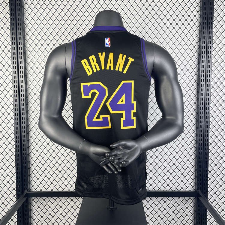 db262996 Los Angeles Lakers LeBron James #23 Black 2023/24 Swingman Jersey - City Edition - Image 11