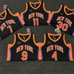 New York Knicks Julius Randle #30 Black 2022/23 Swingman Jersey - City Edition - Image 3