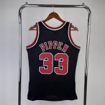 Chicago Bulls Dennis Rodman #91 Mitchell & Ness Black 97-98 Hardwood Classics Jersey - Image 7