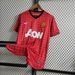 12-13 Retro Manchester United Home Kit Jersey Football Shirt S-XXL - Image 2