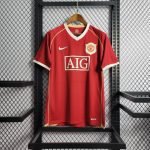 06-07 Retro Manchester United Home Kit Jersey Football Shirt S-XXL
