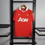 10-11 Retro Manchester United Home Kit Jersey Football Shirt S-XXL