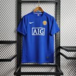 07-08 Retro Manchester United Away Kit Jersey Football Shirt S-XXL