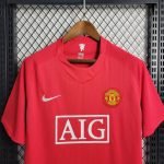 07-08 Retro Manchester United Home Kit Jersey Football Shirt S-XXL - Image 3