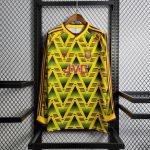 91-93 Arsenal Away Kit Full Sleeve Retro Jersey Football Shirt S-XXL