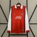 98-99 Arsenal Home Kit Full Sleeve Retro Jersey Football Shirt S-XXL
