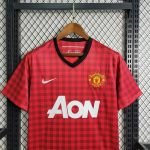 12-13 Retro Manchester United Home Kit Jersey Football Shirt S-XXL - Image 3