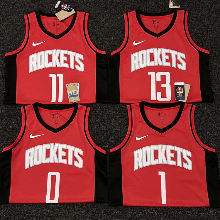 f6c81a60 Houston Rockets Jalen Green #4 Red 2022/23 Swingman Jersey - Icon Edition - Image 3