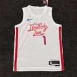 Philadelphia 76ers Joel Embiid #21 White 2022/23 Swingman Jersey - City Edition - Image 7