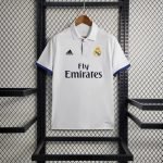 16-17 Real Madrid Home Kit Retro Jersey Football Shirt S-XXL