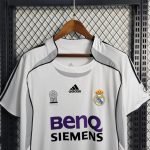 06-07 Real Madrid Home Kit Retro Jersey Football Shirt S-XXL - Image 3