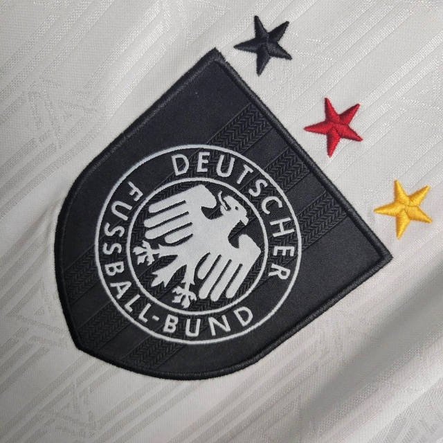 1 (5) 96 Germany Home Kit Retro Jersey Football Shirt - Image 5