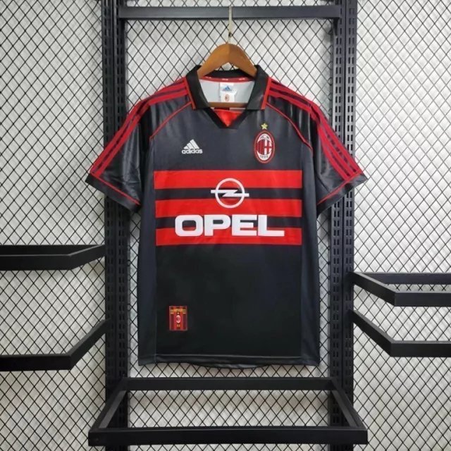2 (7) 98-99 Retro AC Milan Away Kit Jersey Football Shirt S-XXL - Image 1
