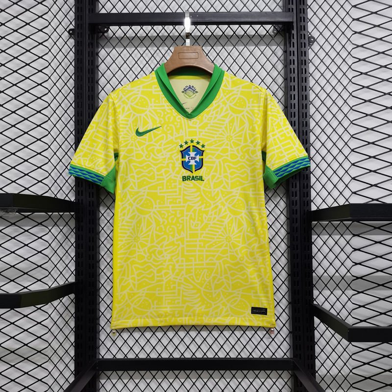 IMG_20231224_161418 24-25 Brazil Home Kit (Fans Version) Jersey Football Shirt - Image 1