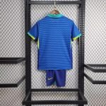 24-25 Kids Brazil Away Kit Jersey Football Size 16-28 - Image 2