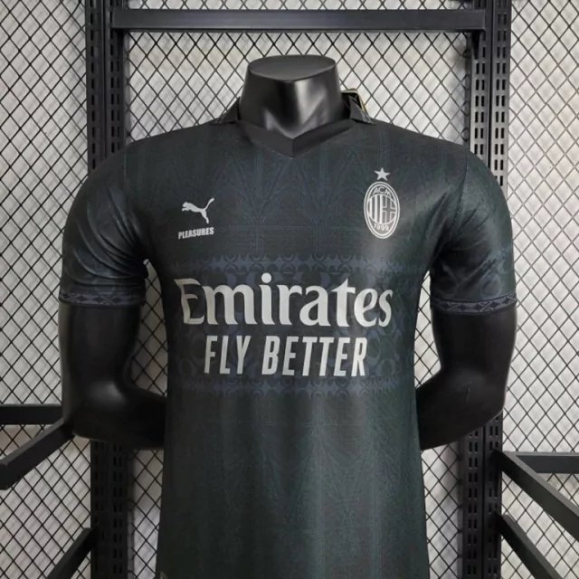empty-placeholder.webp (2) 24-25 AC Milan x PLEASURES Kit (Player Version) Jersey Football Shirt - Image 3