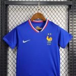 24-25 Kids France Home Kit Jersey Football Size 16-28 - Image 3