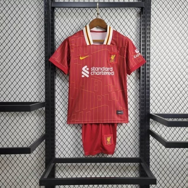 empty-placeholder.webp (2) 24-25 Kids Liverpool Home Kit Jersey Football Size 16-28 - Image 1