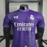 (Player Version) 23-24 Real Madrid Kit Y3 Purple Jersey  Football Shirt - Image 3