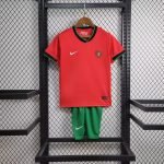 24-25 Kids Portugal Home Kit Jersey Football Size 16-28