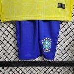 24-25 Kids Brazil Home Kit Jersey Football Size 16-28 - Image 6