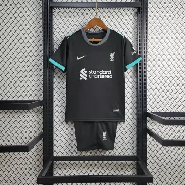 empty-placeholder.webp 24-25 Kids Liverpool Away Kit Jersey Football Size 16-28 - Image 1