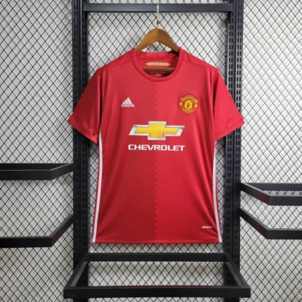 16-17 Manchester United Home Kit Retro Jersey Football Shirt