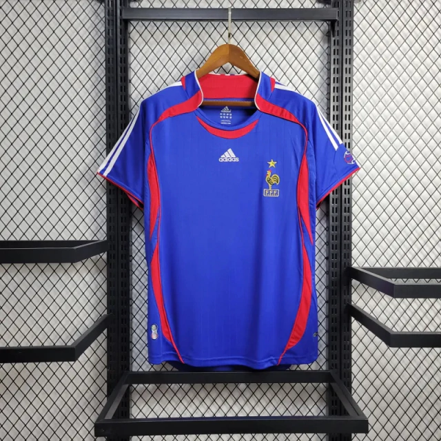 0 (1) 2006 France Home Jersey Football Shirt S-XXL - Image 1