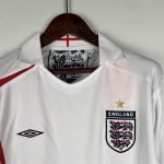 2006 England Home Kit Retro Jersey Long Sleeve Football Shirt - Image 2