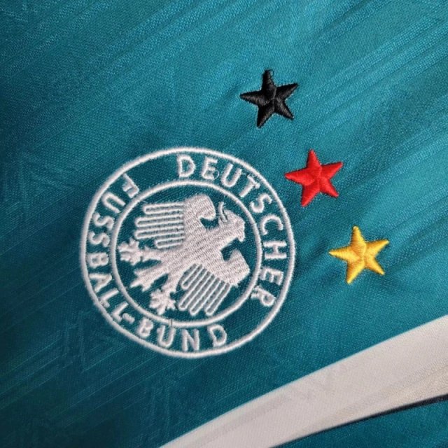 empty-placeholder.webp (3) 1996 Germany Away Kit Retro Jersey Football Shirt - Image 4