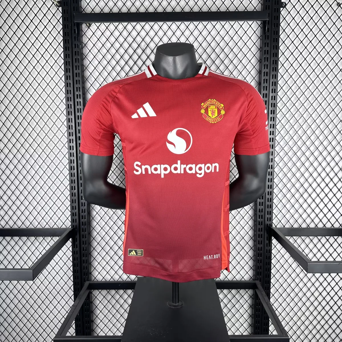 4 (1) 24-25 Manchester United Home Jersey (Player Version) Football Shirt - Image 1